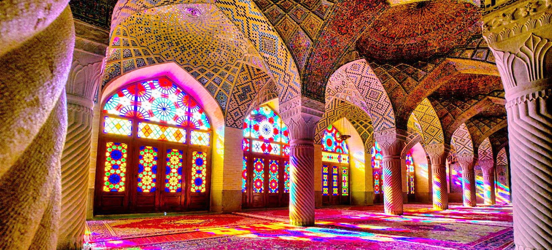 Mosquée Nasir ol  Molk à Chiraz en Iran